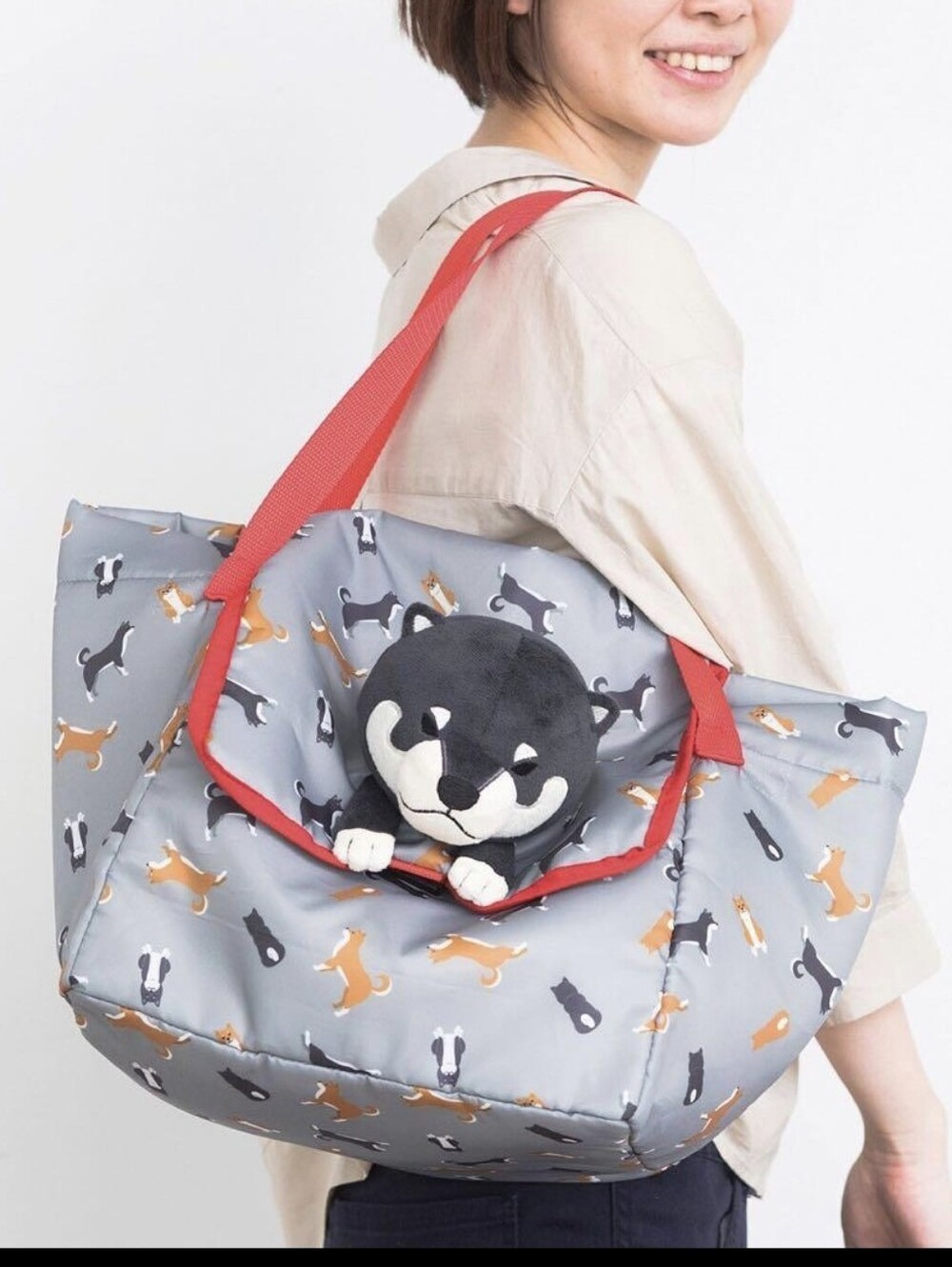 NIB ☆ Shiba inu Doggy Tote Bag From Japan